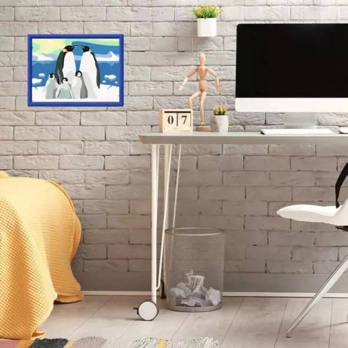 Ravensburger CreArt Malen nach Zahlen Pinguin-Familie