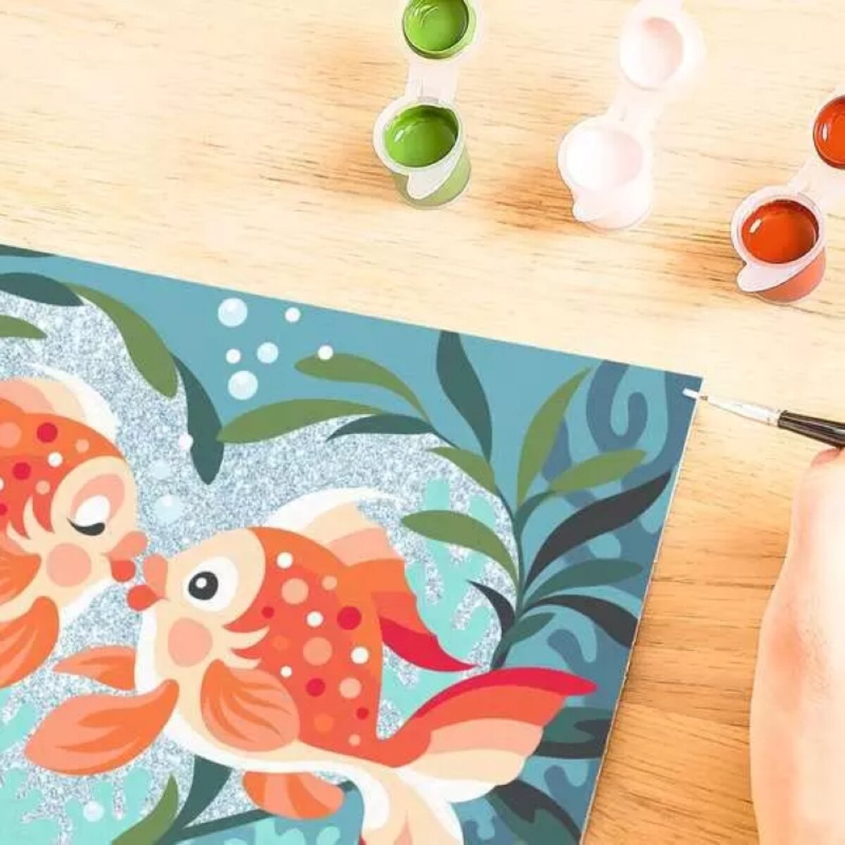 Ravensburger CreArt Verliebte Fische Malen nach Zahlen 24 x 18 cm