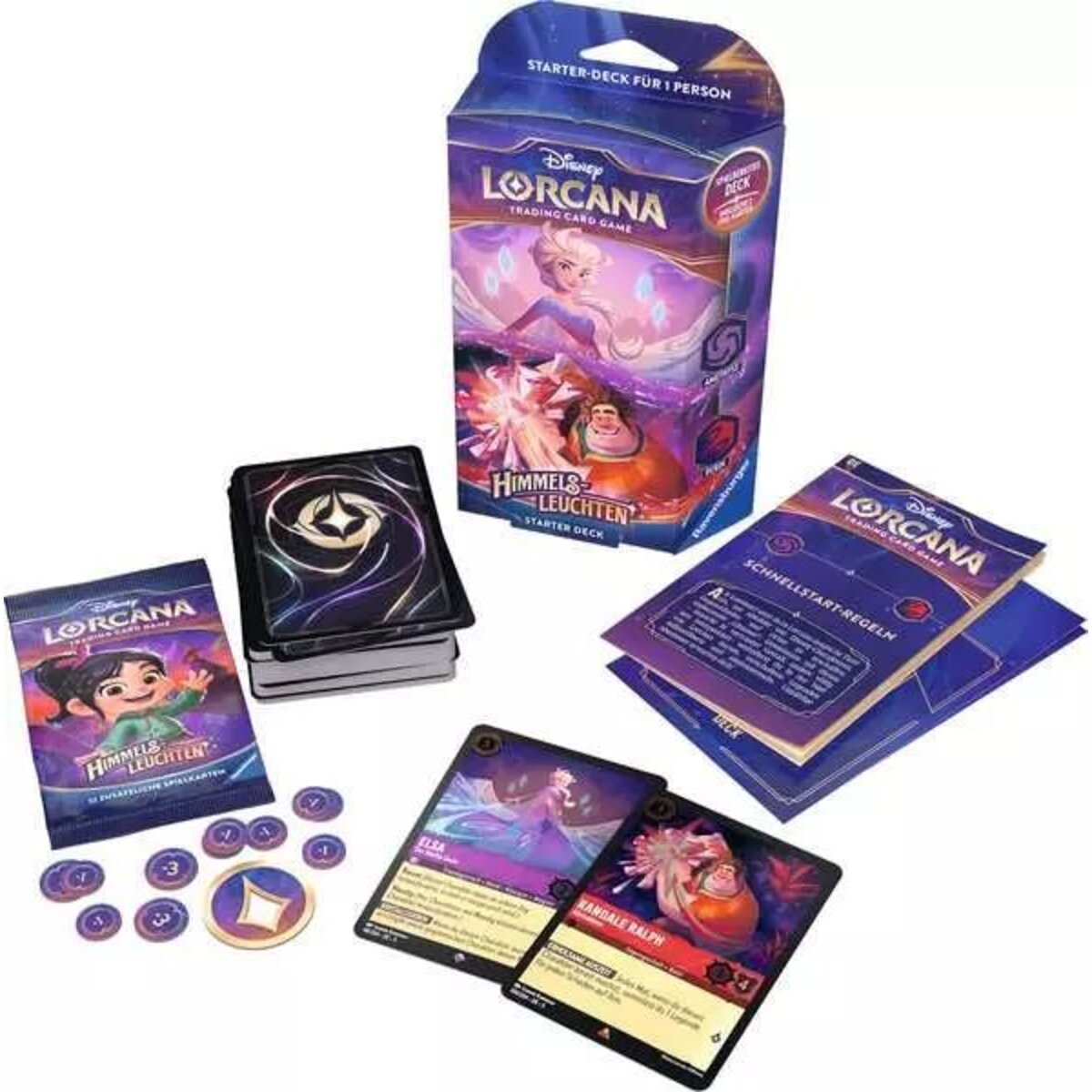 Ravensburger Disney Lorcana: Himmelsleuchten - Starter Deck Amethyst und Rubin (Deutsch)