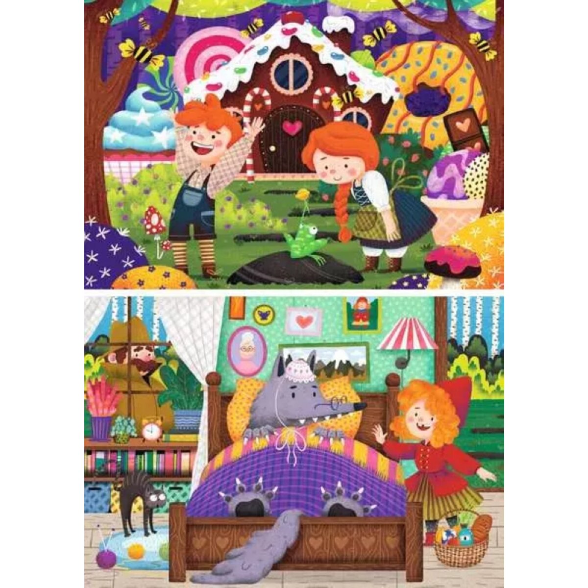 Ravensburger 2 Kinderpuzzle 12 Teile Märchenhafte Geschichten 26 x 18 cm