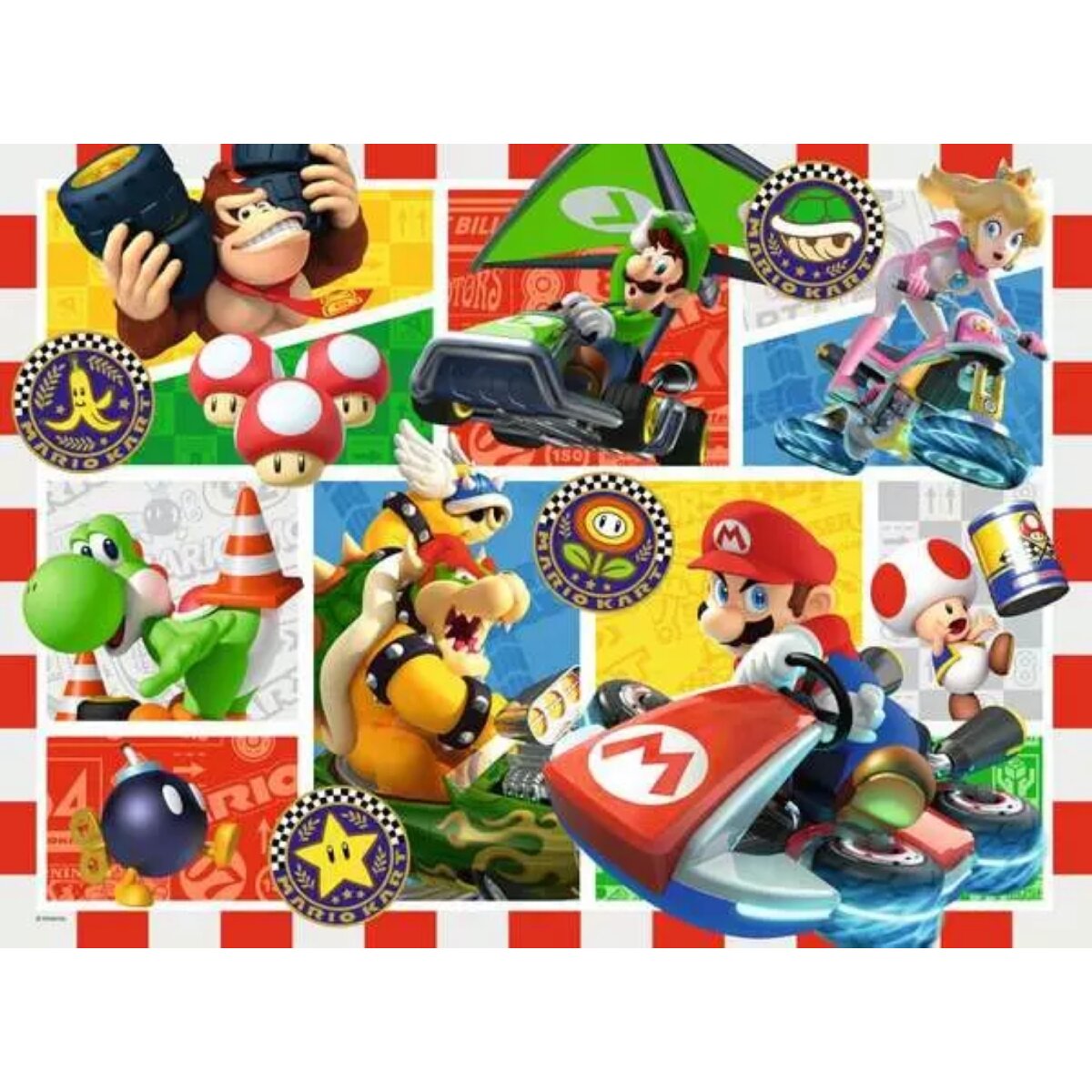 Ravensburger Kinderpuzzle 150 Teile Spaß mit Mario Kart 49 x 36 x 0,2 cm