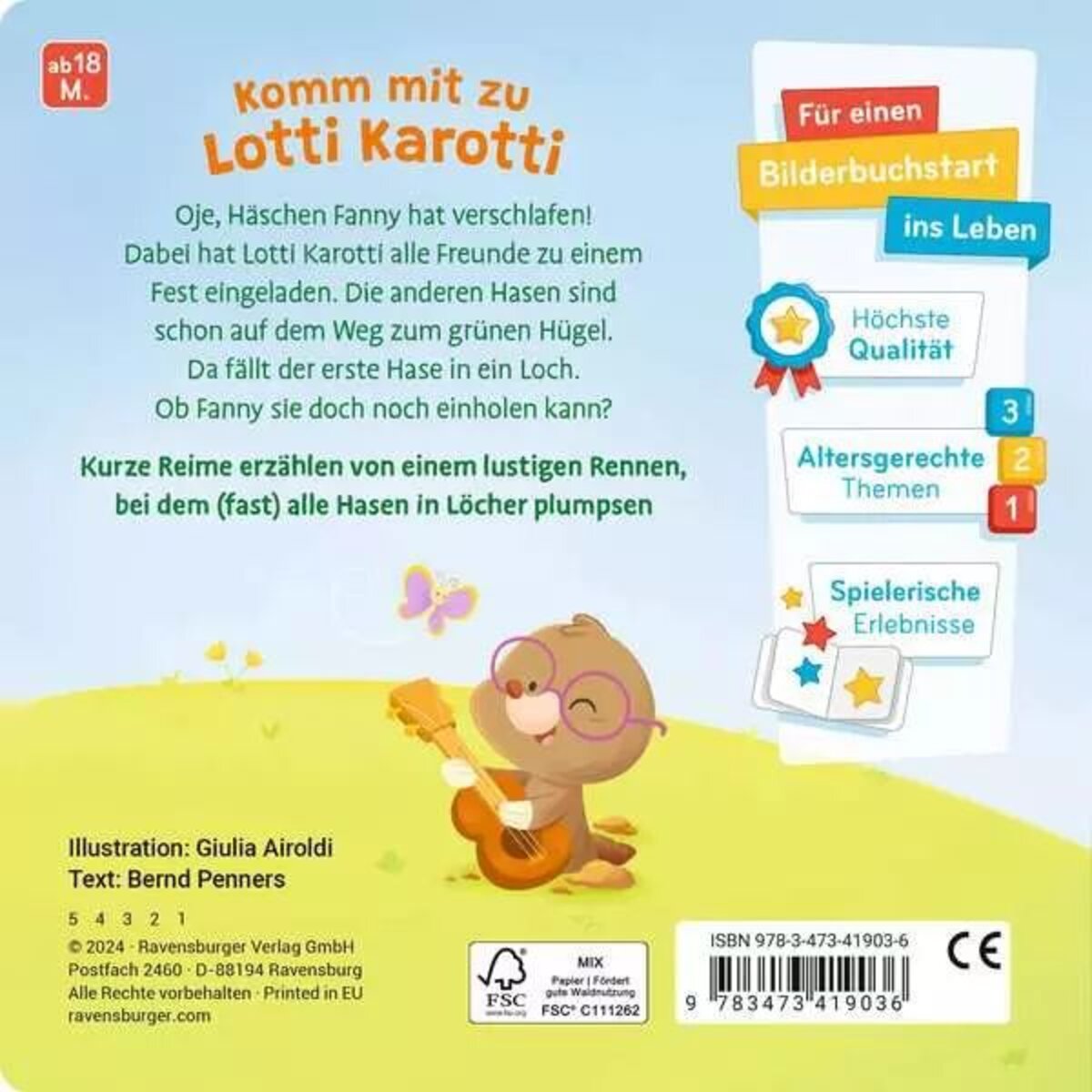 Ravensburger Mein erstes Lotti Karotti: Das lustige Hasenrennen