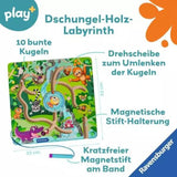 Ravensburger play+ Magnetisches Holz-Labyrinth: Dschungel