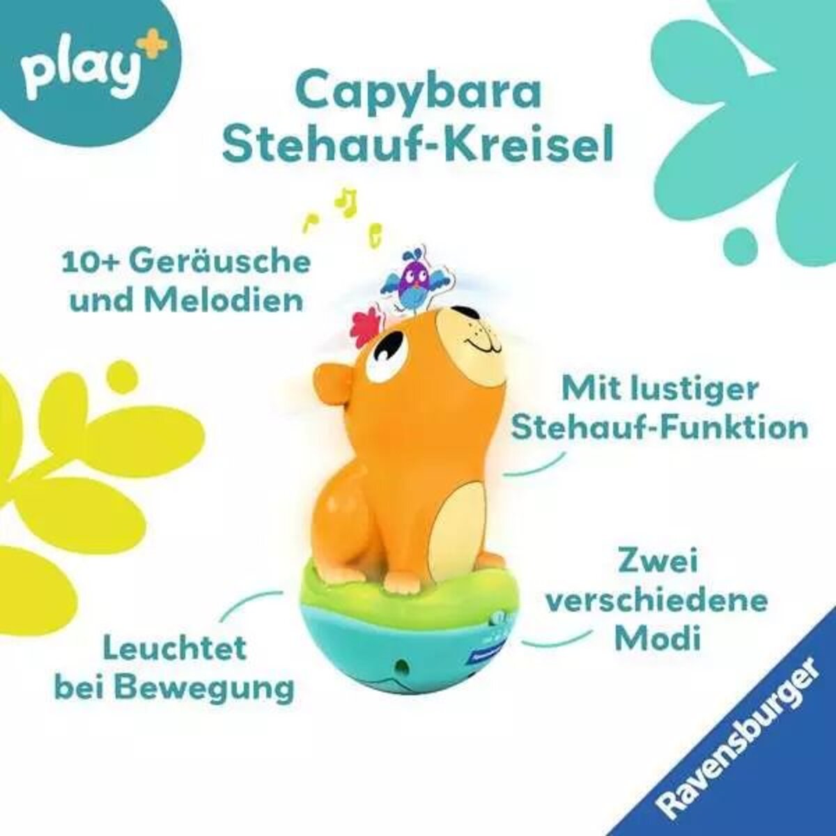 Ravensburger play+ Musikalischer Stehauf-Kreisel