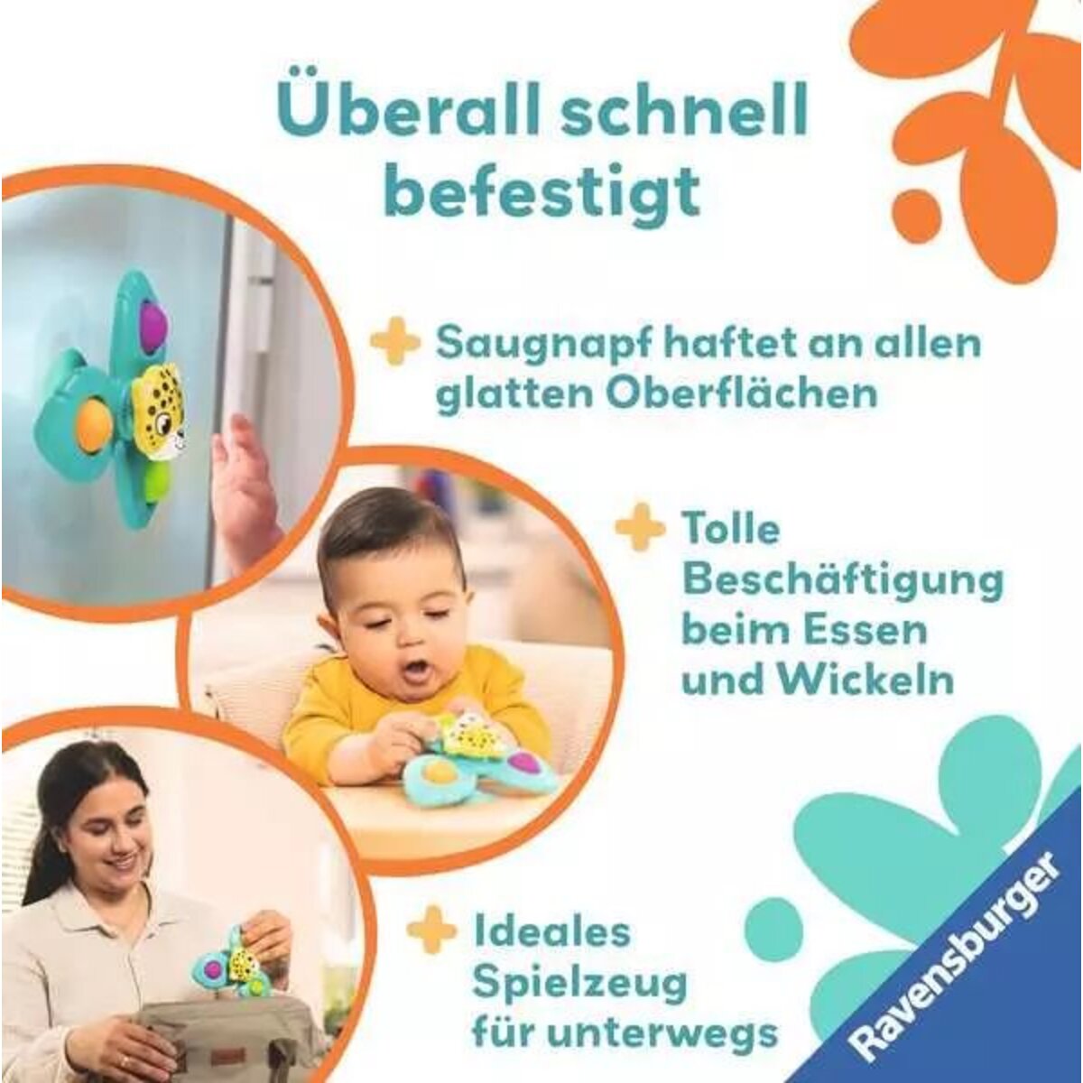 Ravensburger play+ Pop-it Spinner: Affe