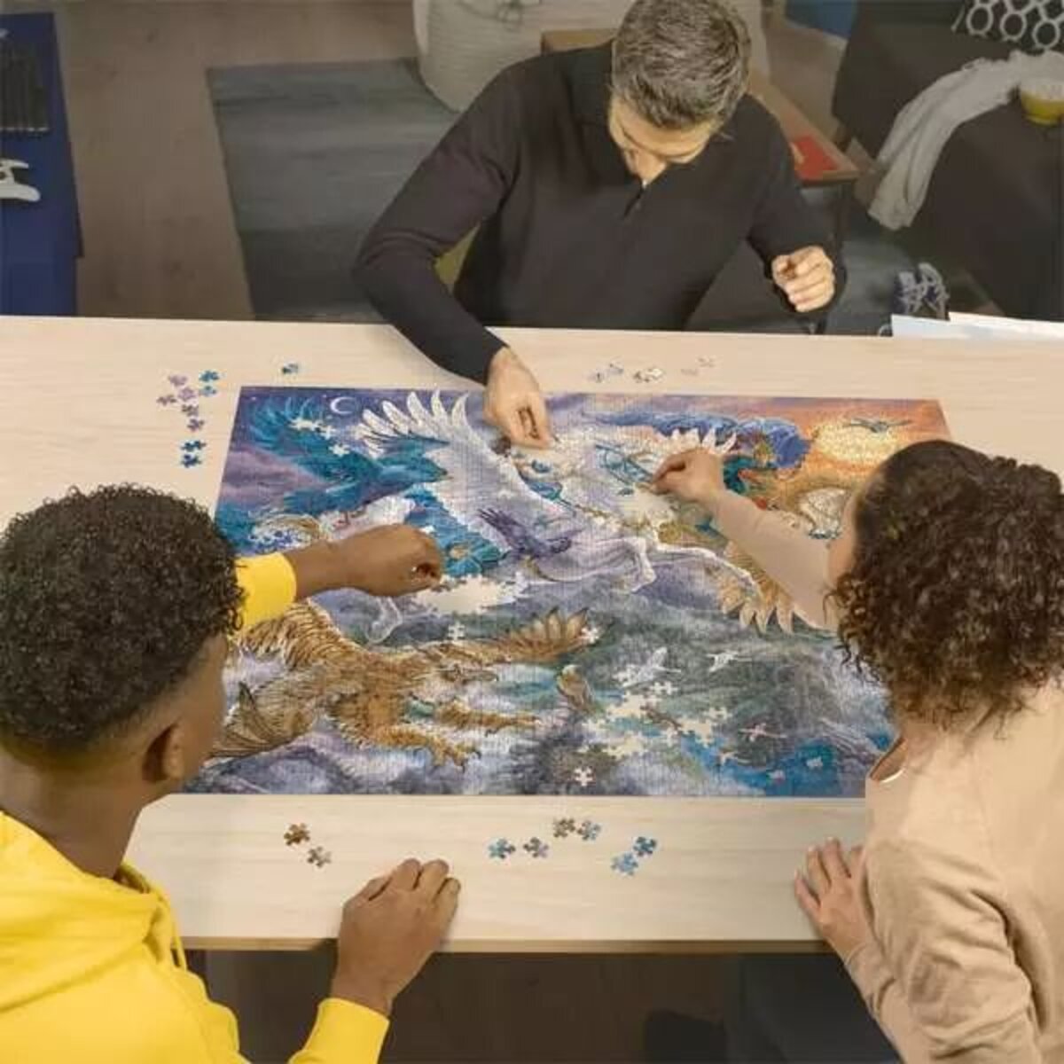 Ravensburger Puzzle - Auf dem Pegasus durch die Lüfte, 2000 Teile