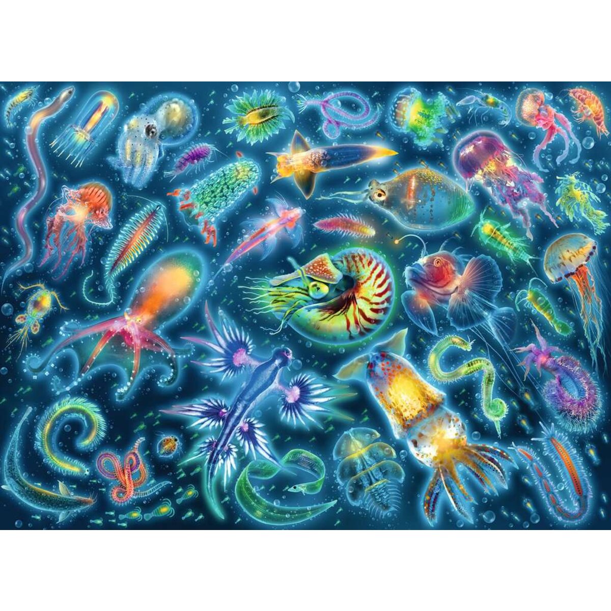 Ravensburger Puzzle - Farbenfrohe Quallen, 500 Teile