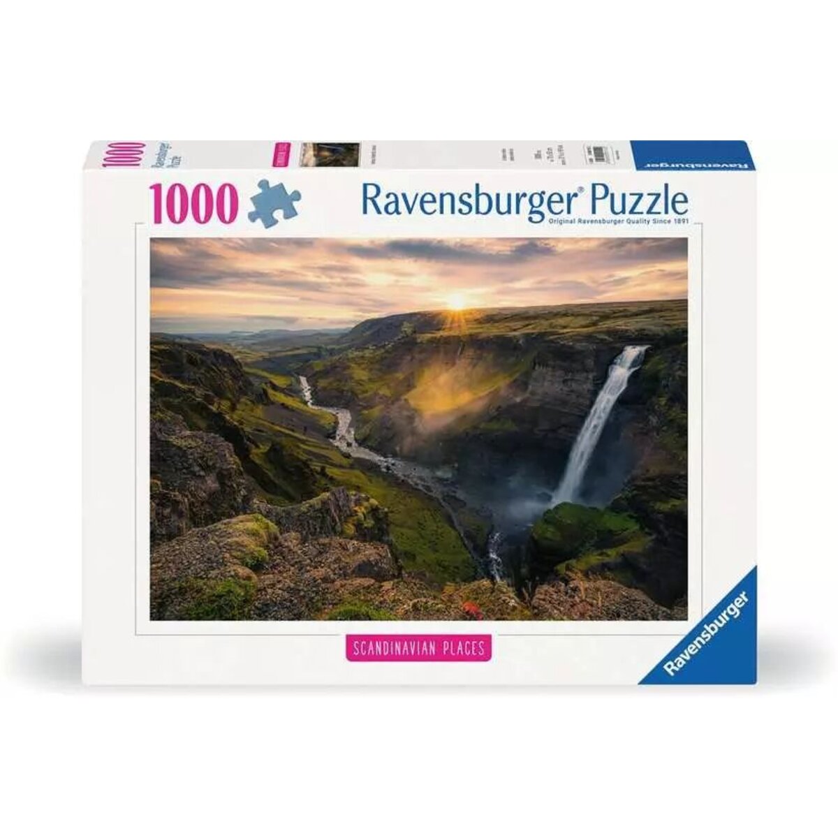 Ravensburger Puzzle - Haifoss auf Island, 1000 Teile