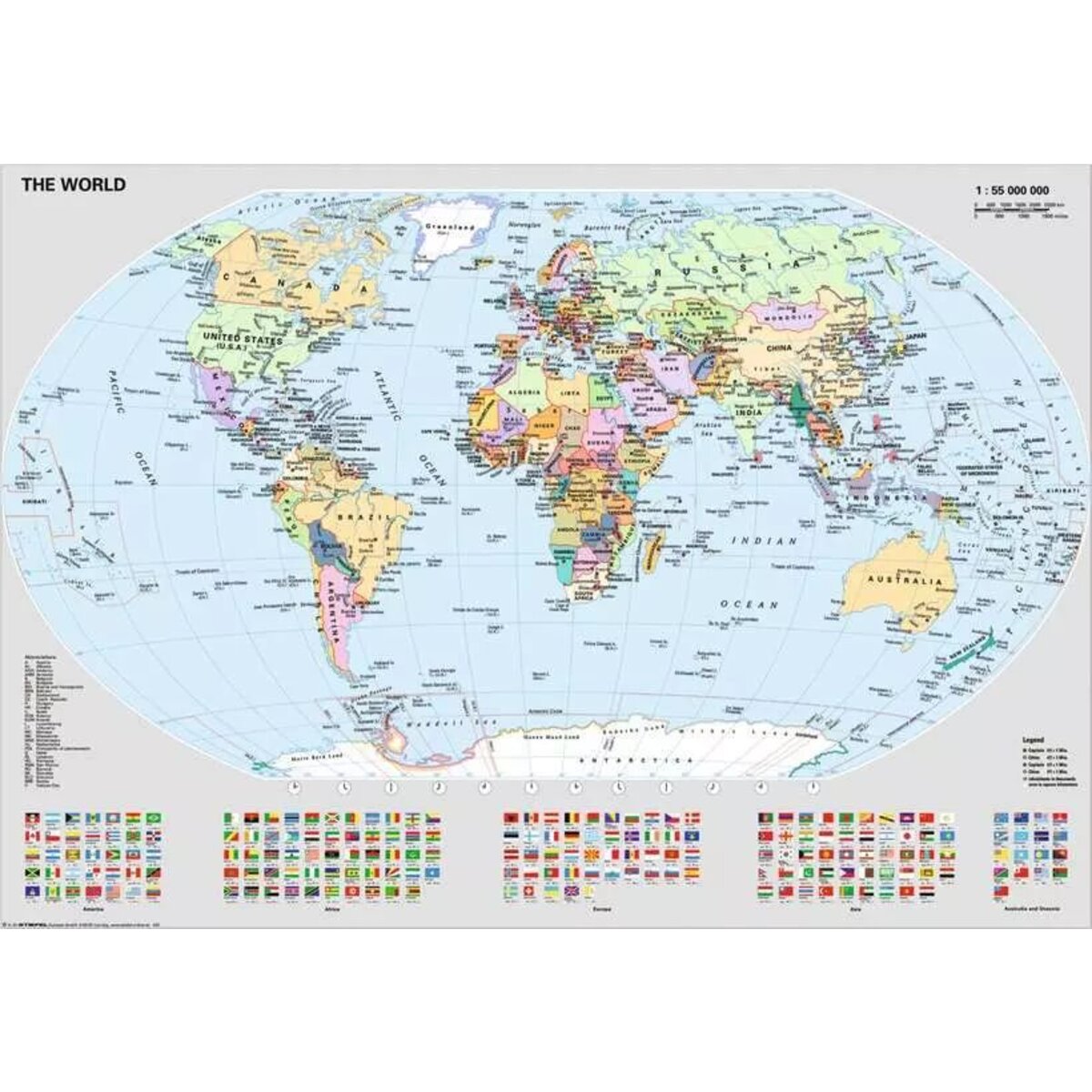 Ravensburger Puzzle - Politische Weltkarte, 1000 Teile