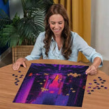 Ravensburger Puzzle 1000 Teile New York in Neon 70 x 50 cm
