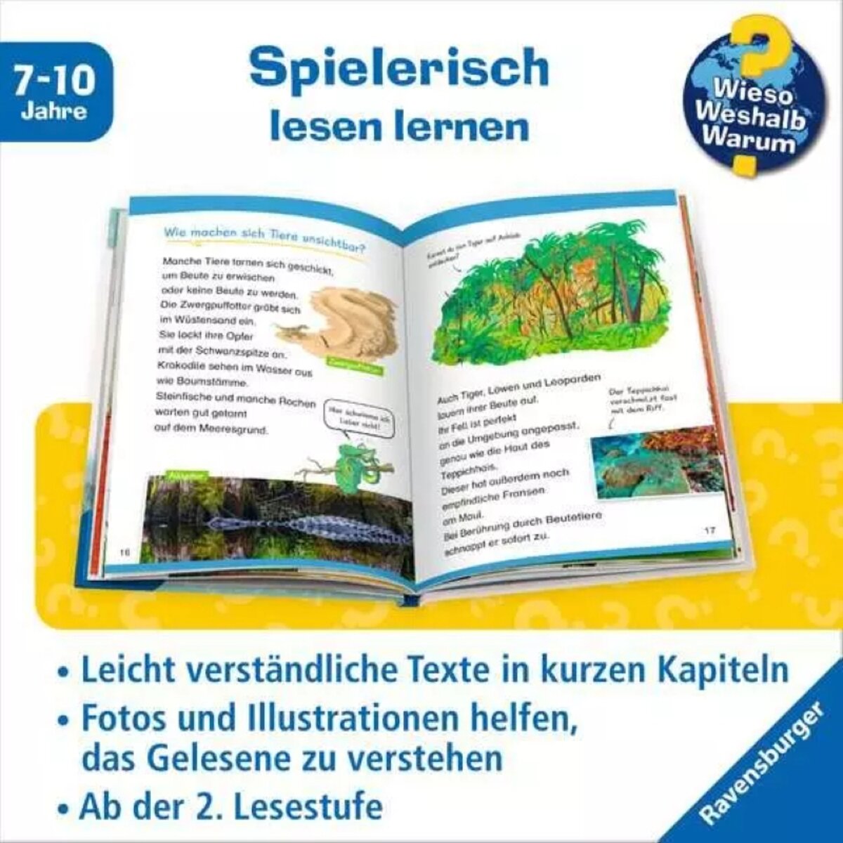 Ravensburger Wieso? Weshalb? Warum? Erstleser, Band 16 - Gefährliche Tiere