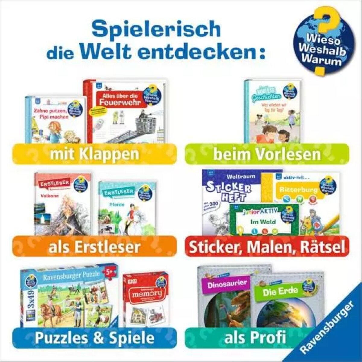 Ravensburger Wieso? Weshalb? Warum? Erstleser, Band 16 - Gefährliche Tiere