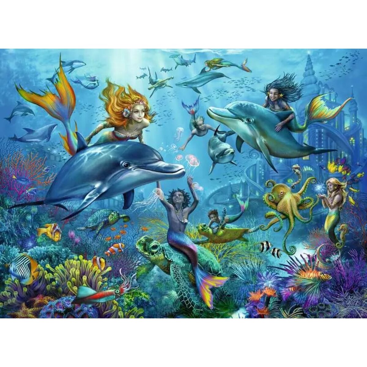 Ravensburger XXL Puzzle - Abenteuer unter Wasser, 100 Teile