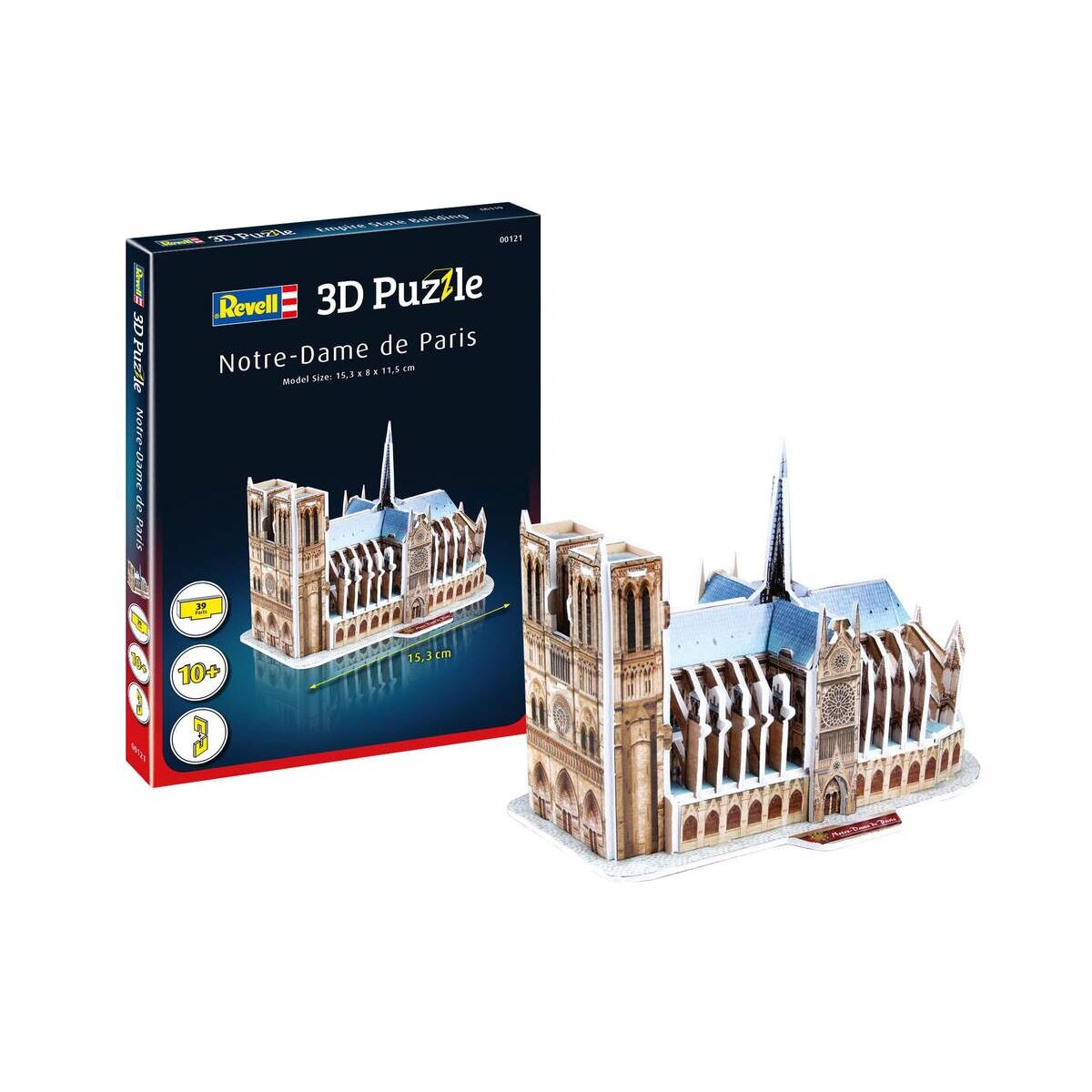 Revell 3D Puzzle - Notre-Dame de Paris, 39 Teile