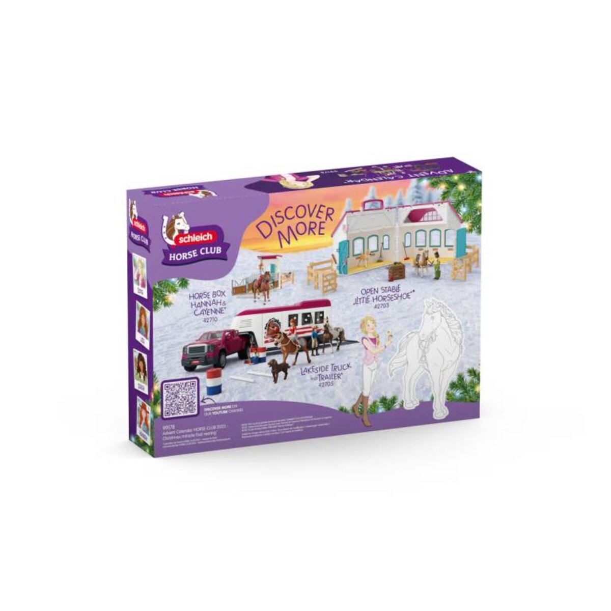 Schleich® 99178 Adventskalender Horse Club 2025 Weihnachtswunder Fohlenaufzucht