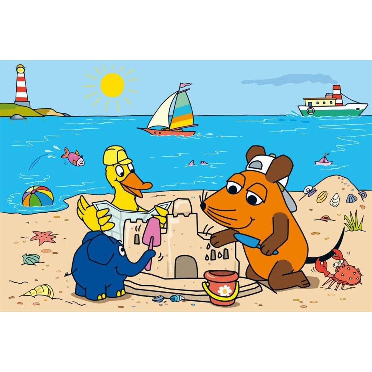 Schmidt Spiele KinderPuzzle - Die Maus Gute Freunde, 3x24 Teile