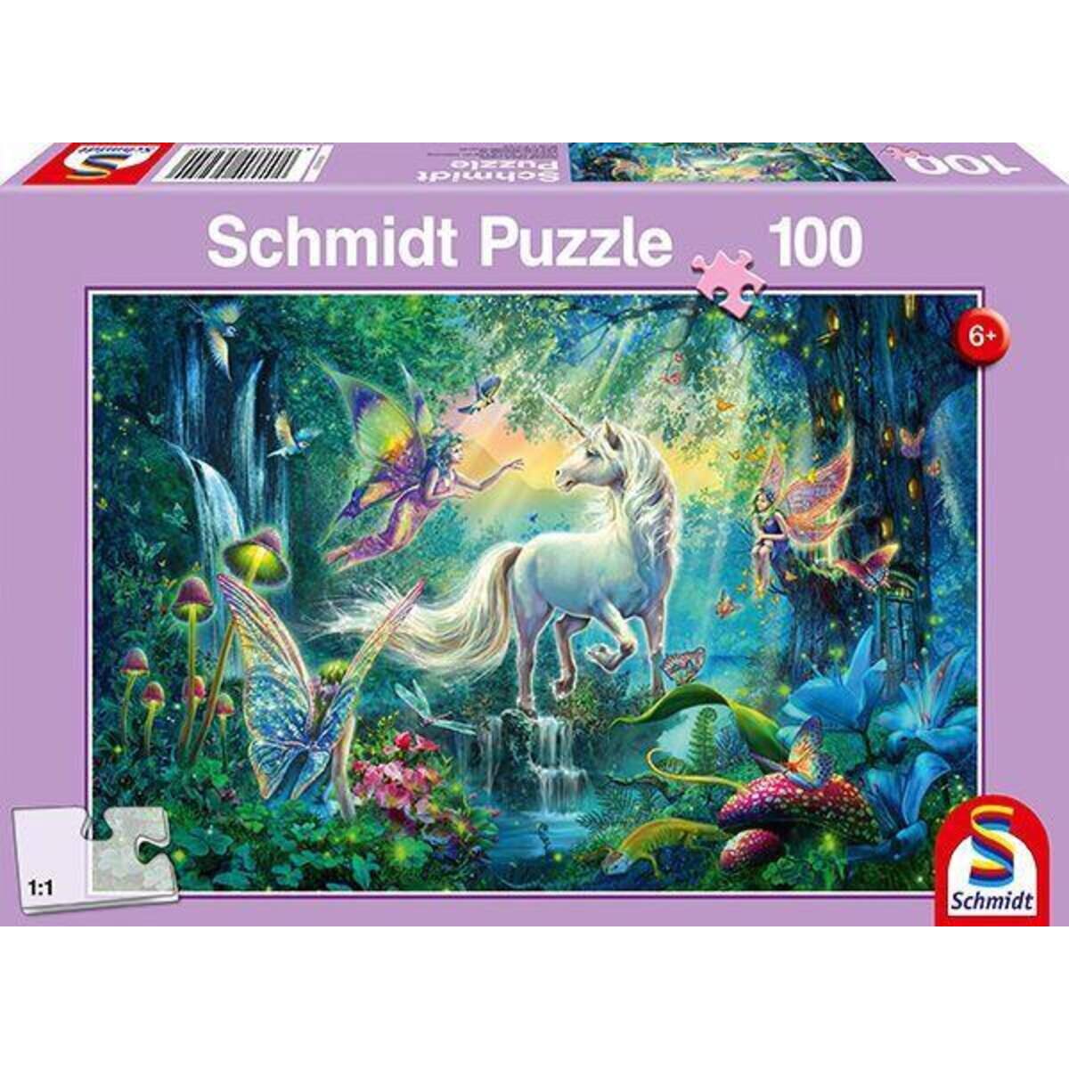 Schmidt Spiele KinderPuzzle - Im Land der Fabelwesen, 100 Teile