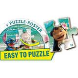 Schmidt Spiele Puzzle - Tiere in den Wäldern Europas, 150 Teile, Eco-Friendly, Gras Kinderpuzzle