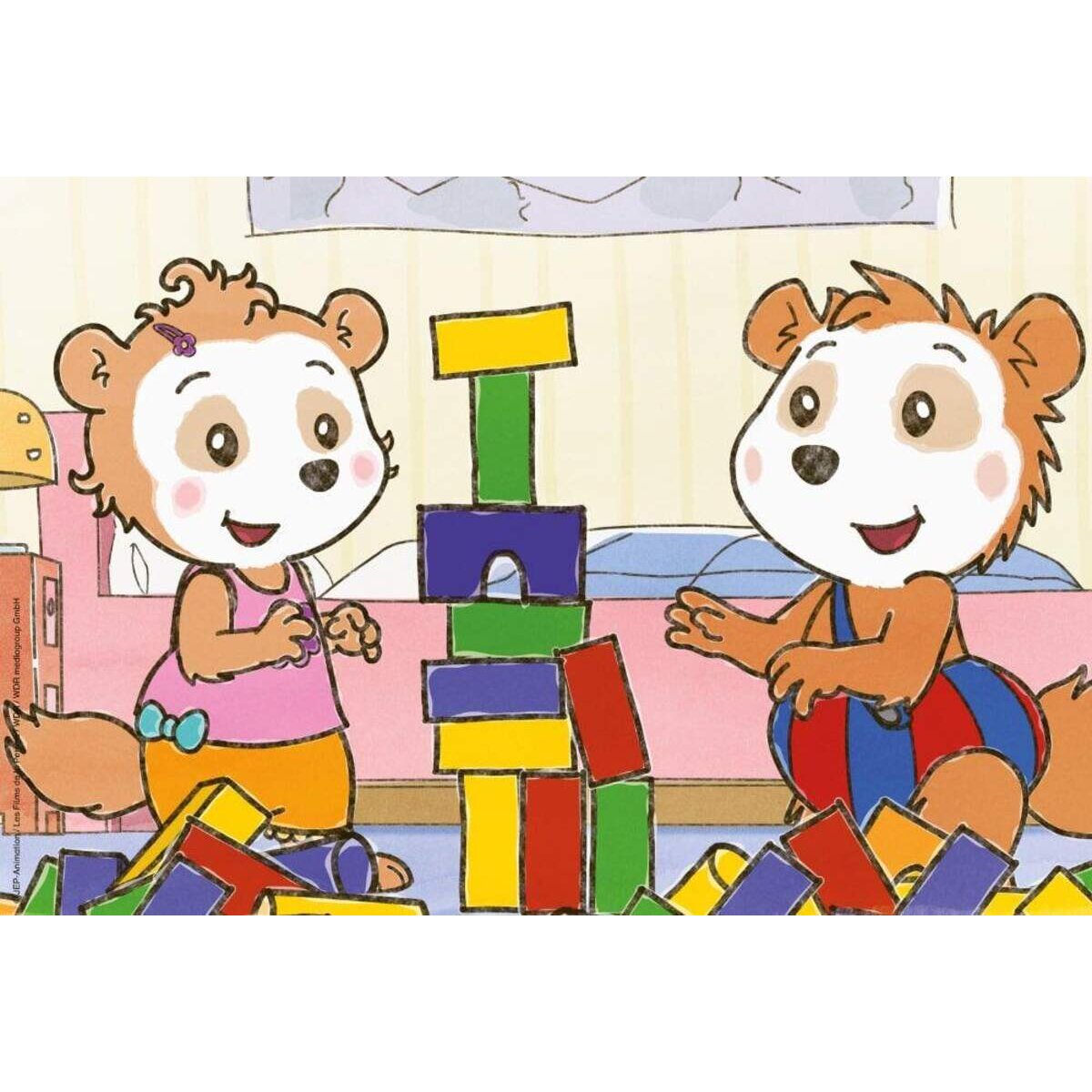 Schmidt Spiele Puzzle - Bobo Siebenschläfer: Freunde und Familie, 3x24 Teile