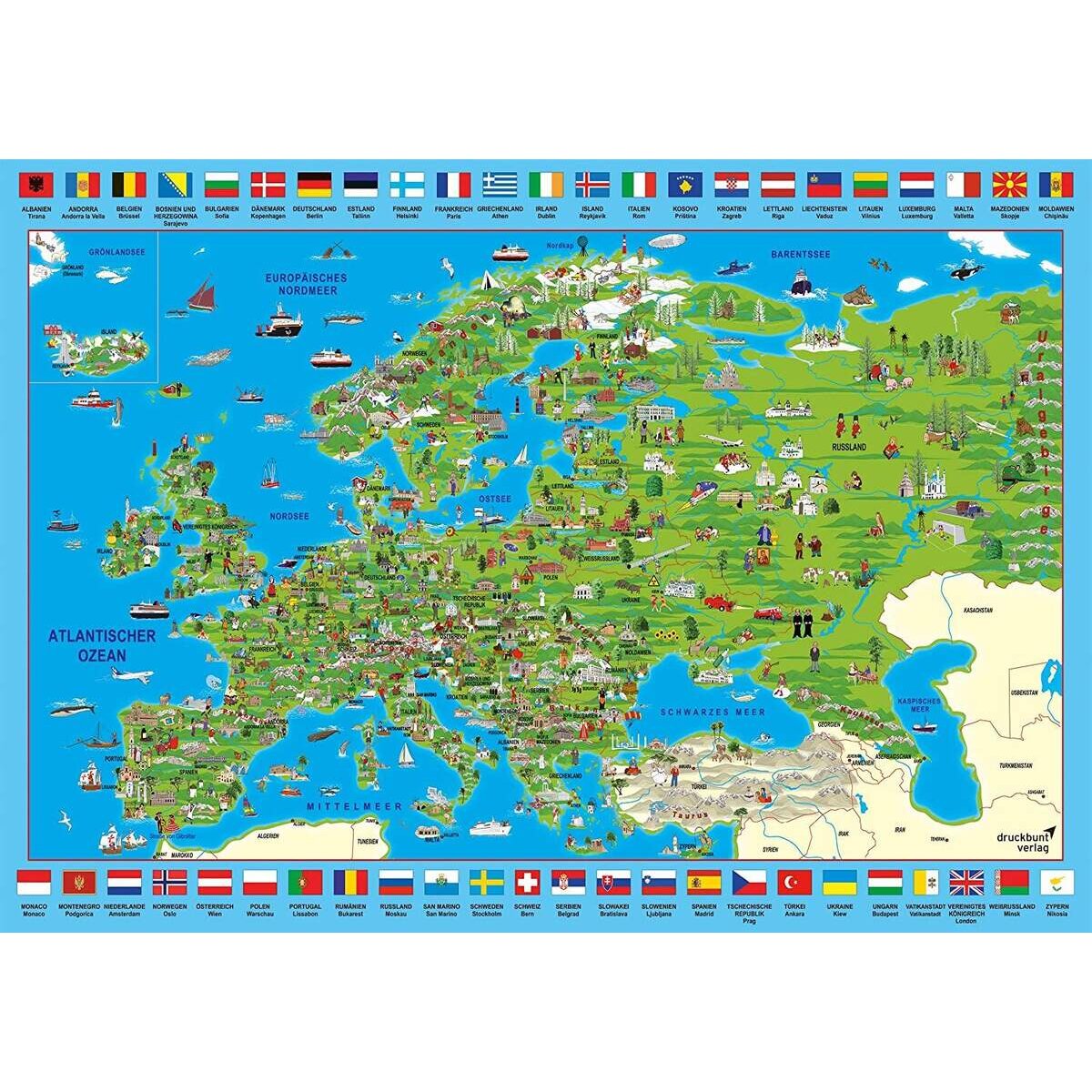 Schmidt Spiele Puzzle - Europa entdecken, 500 Teile