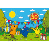 Schmidt Spiele Puzzle - Alles Liebe zum Geburtstag, 50. Geburtstag Elefant, 60 Teile