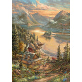 Schmidt Spiele Puzzle - Thomas Kinkade Studios: Pracht am Seeufer, 500 Teile