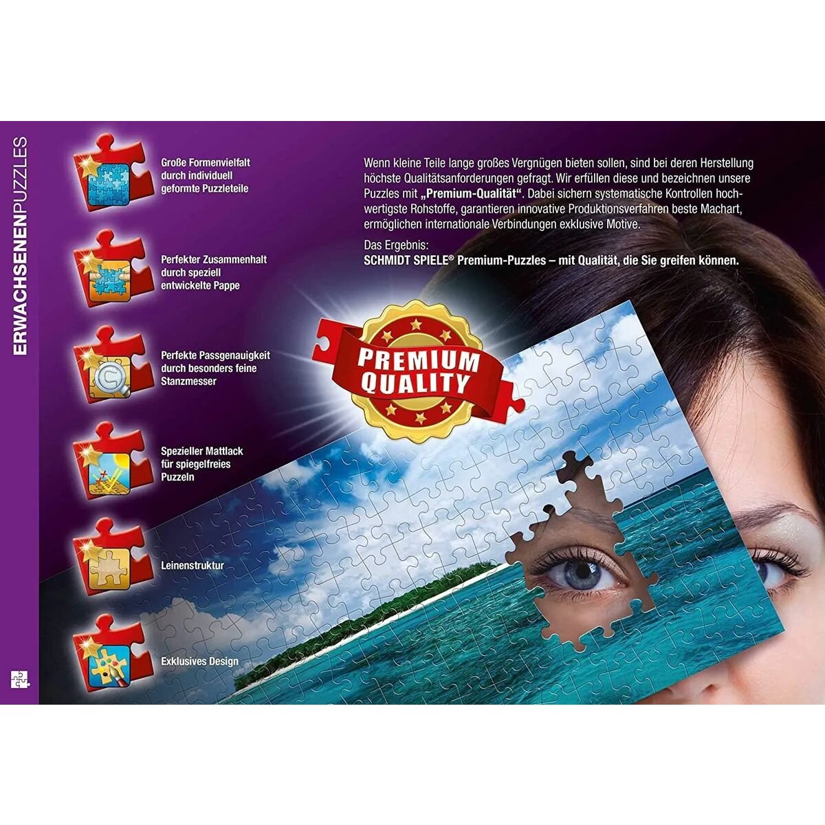 Schmidt Spiele Puzzle - Thomas Kinkade Studios: Pracht am Seeufer, 500 Teile
