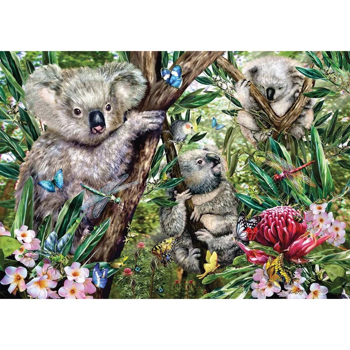 Schmidt Spiele Puzzle - Süße Koala-Familie, 500 Teile