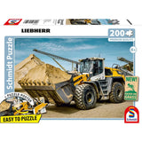 Schmidt Spiele Puzzle - LIEBHERR: Radlader L580, 200 Teile, Eco-Friendly, Gras Kinderpuzzle