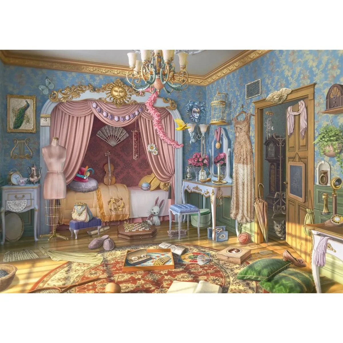 Schmidt Spiele Puzzle - Junes Schlafzimmer, 1000 Teile
