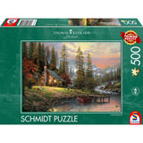Schmidt Spiele Puzzle - Thomas Kinkade Haus in den Bergen, 500 Teile