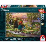 Schmidt Spiele Puzzle - Thomas Kinkade Studios: Disney Dreams Collection - Brave - Merida – Legende der Highlands, 1000 Teile