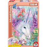 Schmidt Spiele Puzzle - Sanfte Einhornschönheit, 100 Teile, Eco-Friendly, Gras Kinderpuzzle