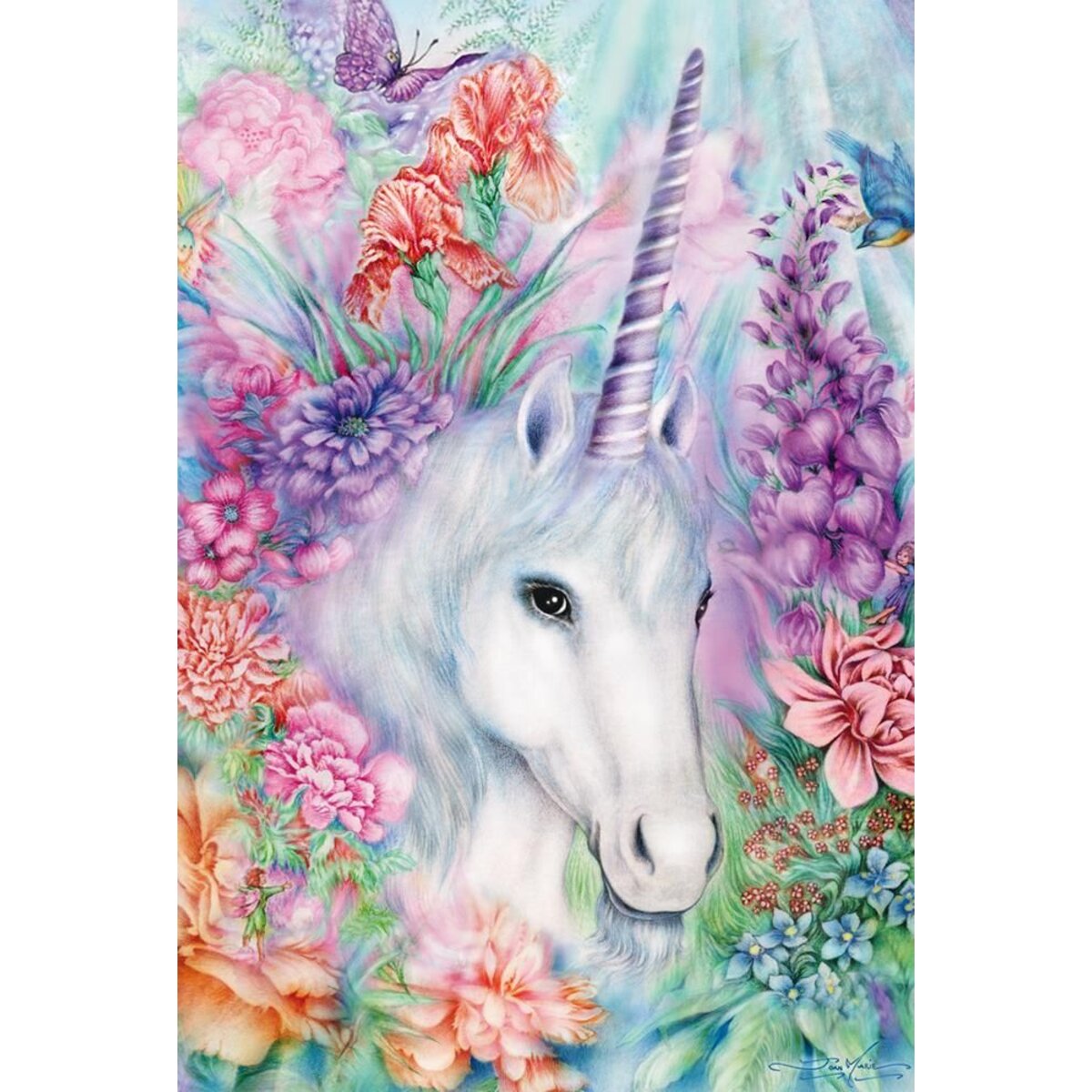 Schmidt Spiele Puzzle - Sanfte Einhornschönheit, 100 Teile, Eco-Friendly, Gras Kinderpuzzle