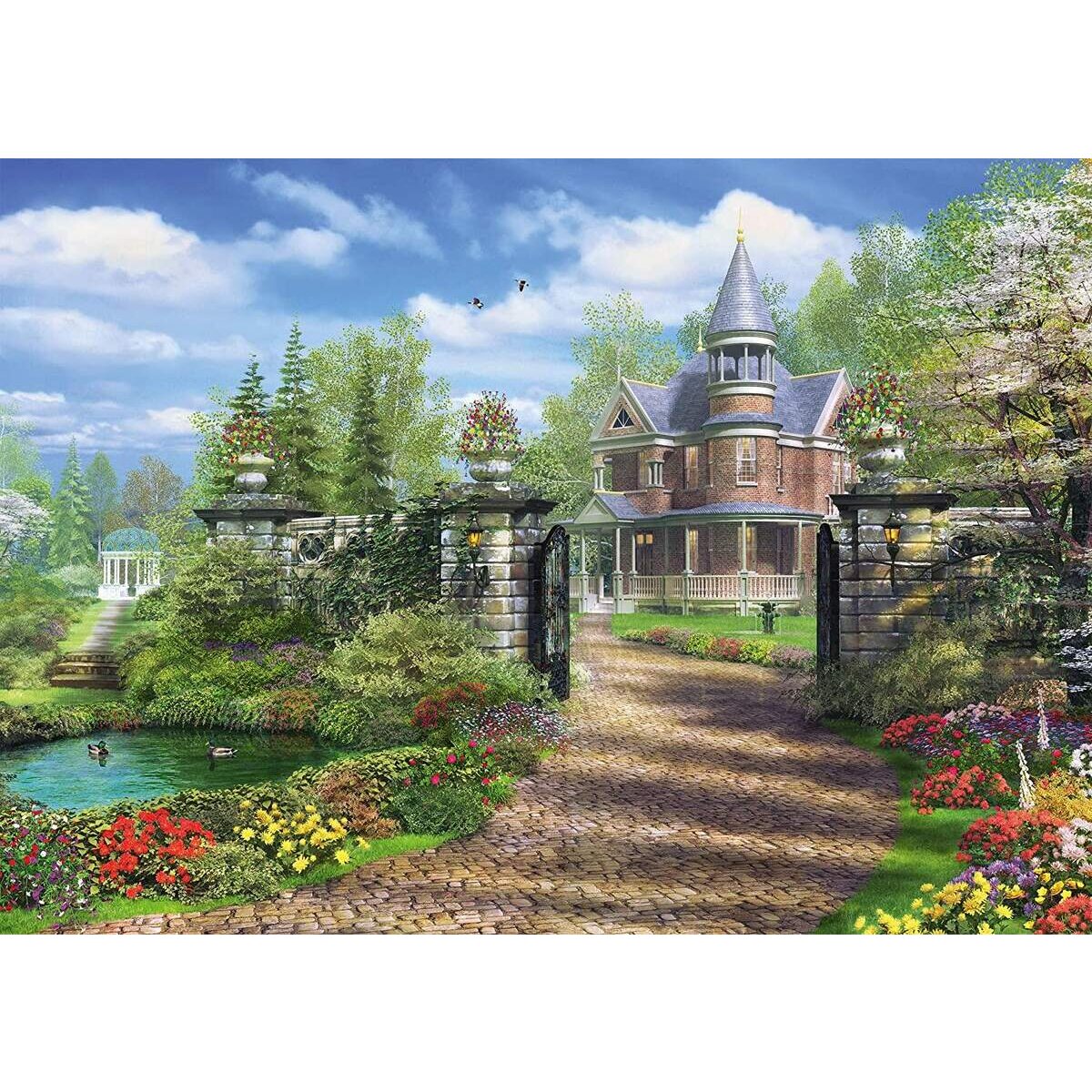 Schmidt Spiele Puzzle - Dominic Davison, Idyllisches Landgut, 1000 Teile