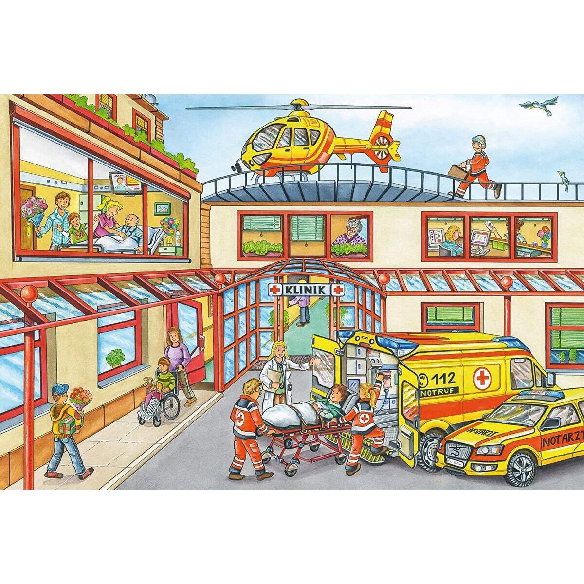 Schmidt Spiele KinderPuzzle - Feuerwehr und Polizei, 3x24 Teile