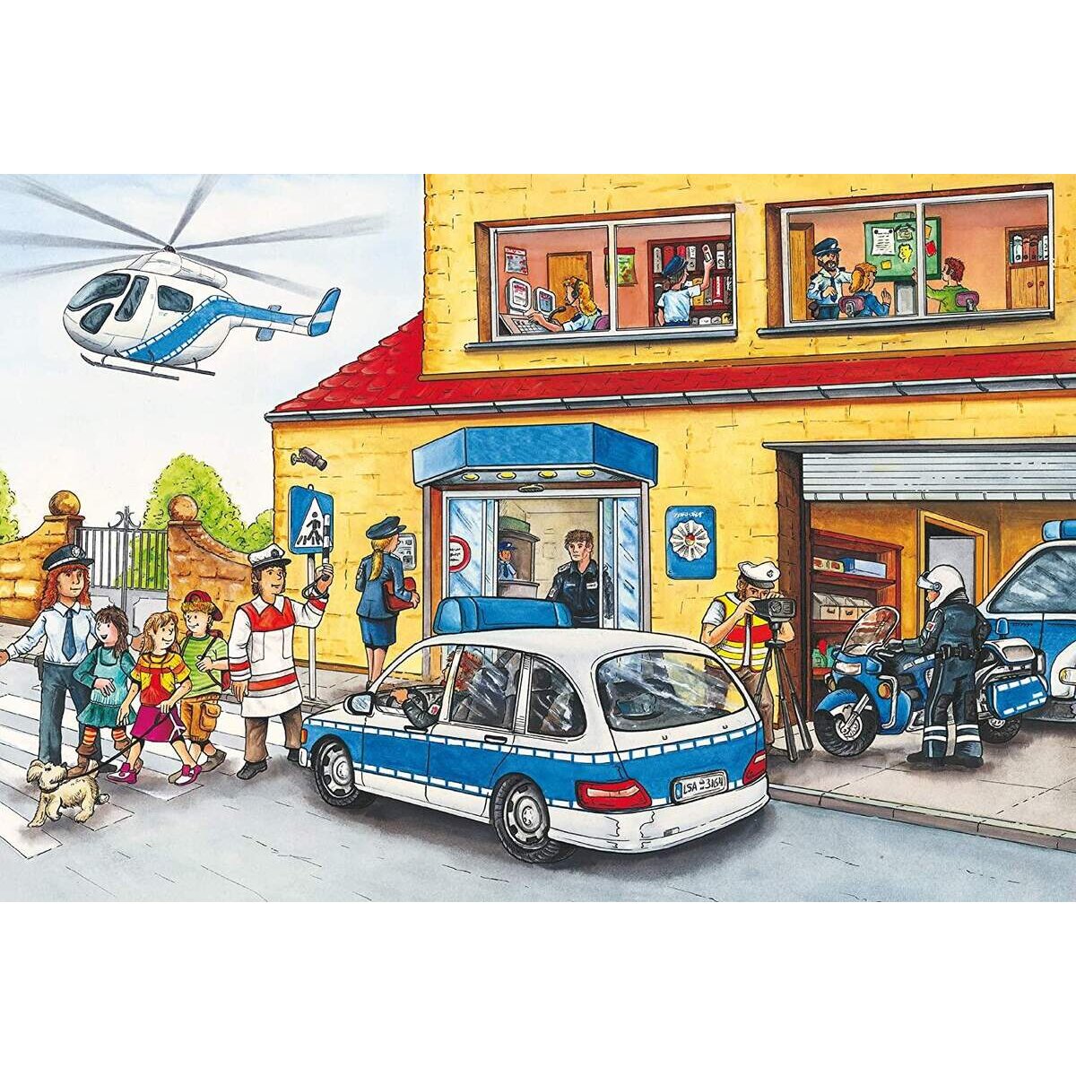 Schmidt Spiele KinderPuzzle - Feuerwehr und Polizei, 3x24 Teile