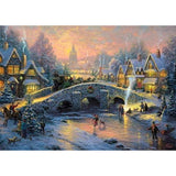 Schmidt Spiele Puzzle - Thomas Kinkade, Winterliches Dorf, 1.000 Teile