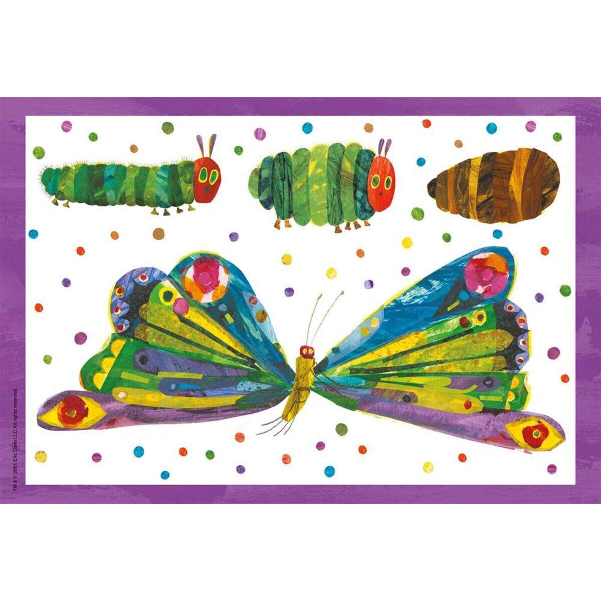Schmidt Spiele Puzzle - Raupe-Kokon-Schmetterling, 3x24 Teile