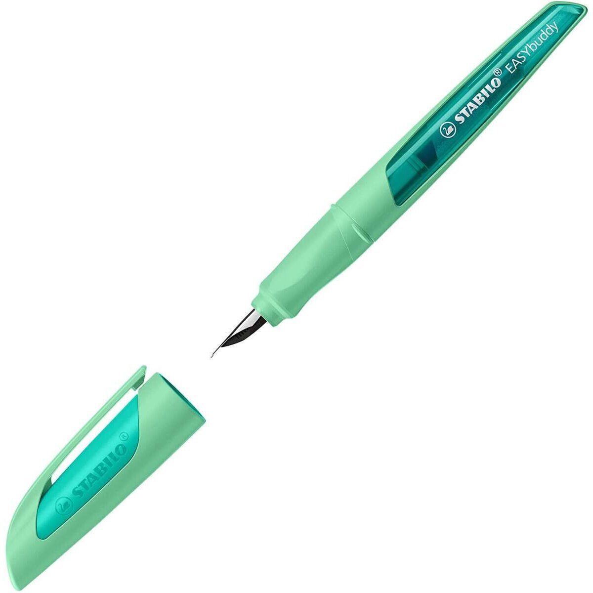 Schulfüller mit Medium-Feder M - STABILO EASYbuddy Pastel in Minzgrün