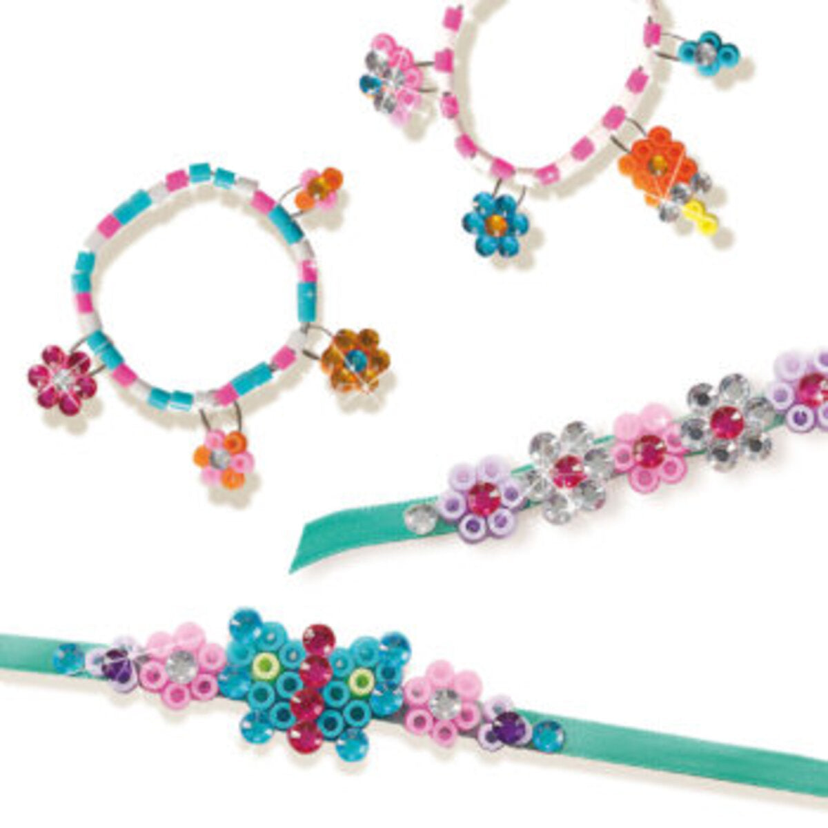 SES Creative Bügelperlen Diamantschmuck Schmetterlinge Herzen Fantasie-Motive