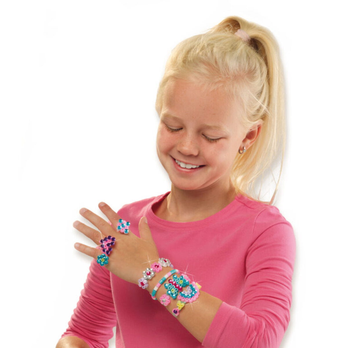 SES Creative Bügelperlen Diamantschmuck Schmetterlinge Herzen Fantasie-Motive