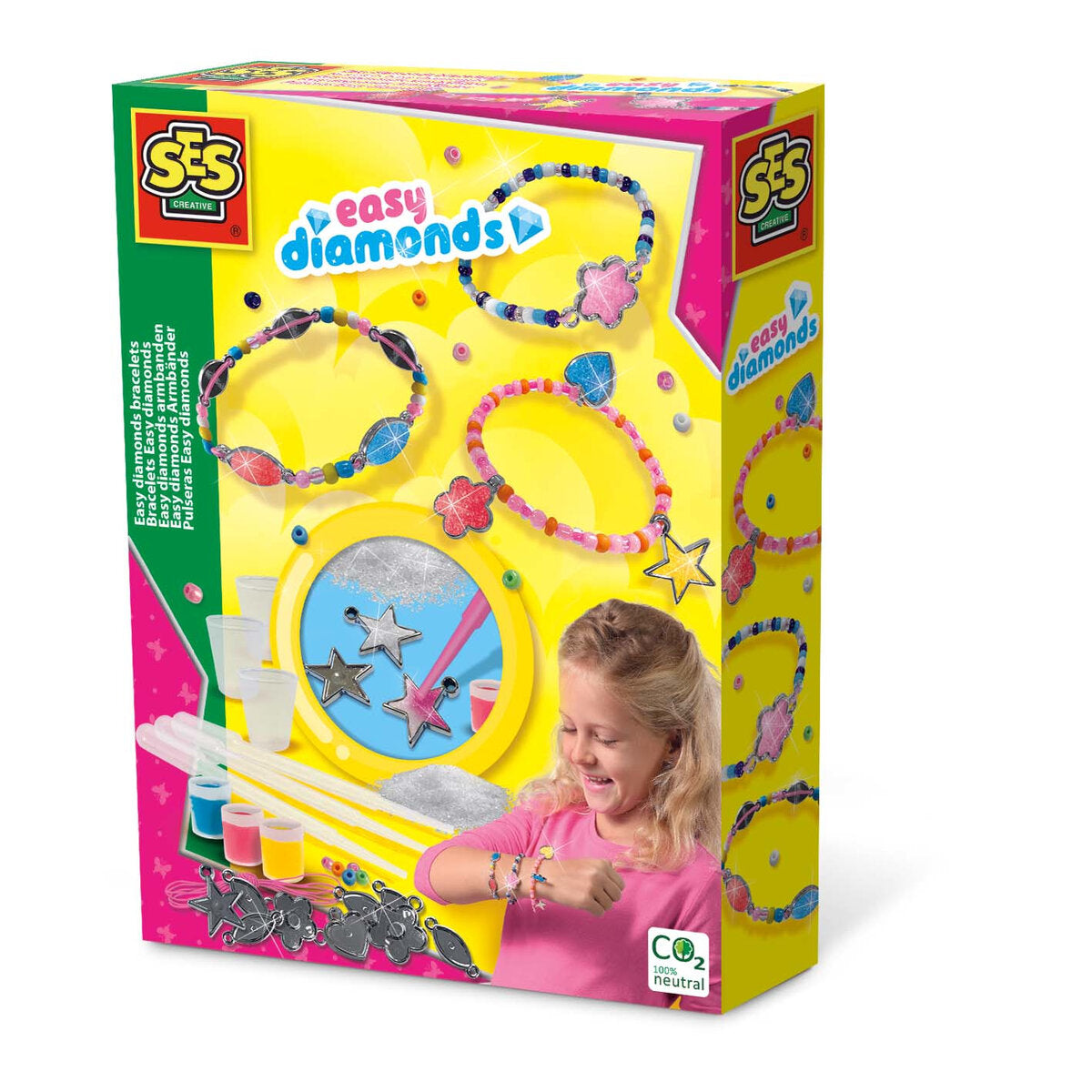 SES Creative Easy diamonds Armbänder mit besonderen Amuletten herstellen