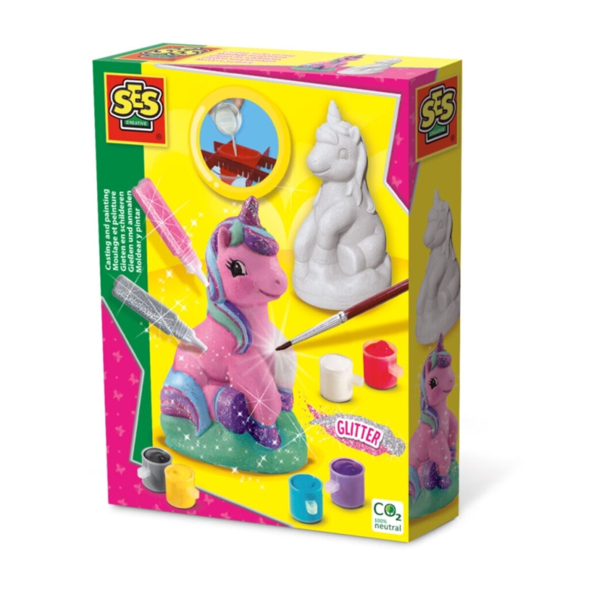 SES Creative Gießen und Anmalen Einhorn Bastelset