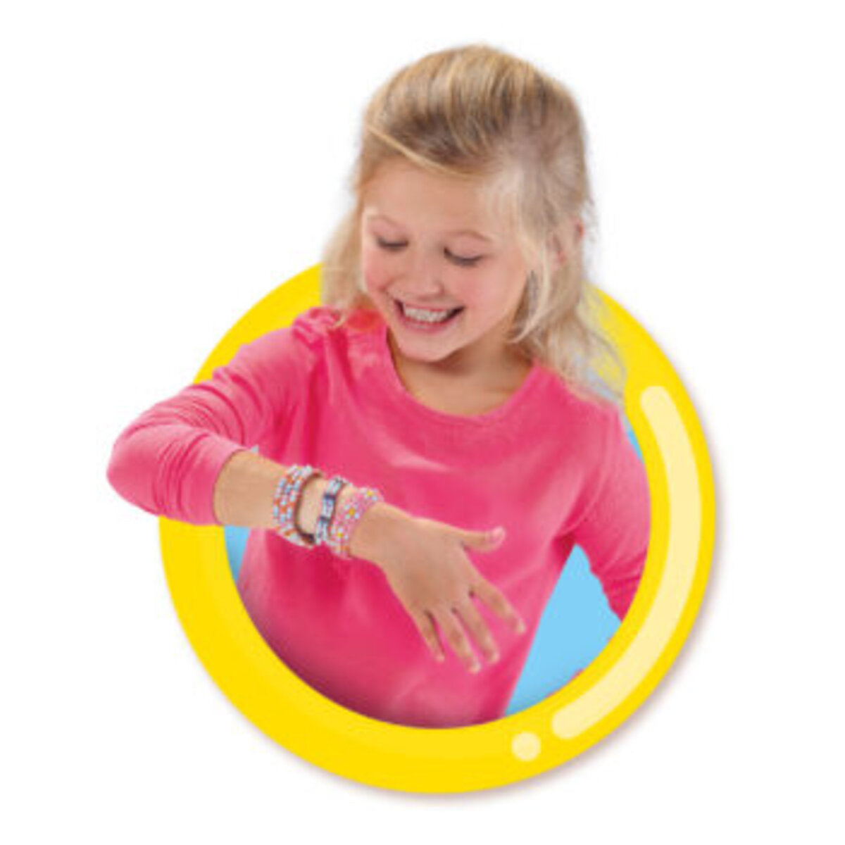 SES Creative Glasperlenarmbänder Holzwebrahmen mit Zubehör