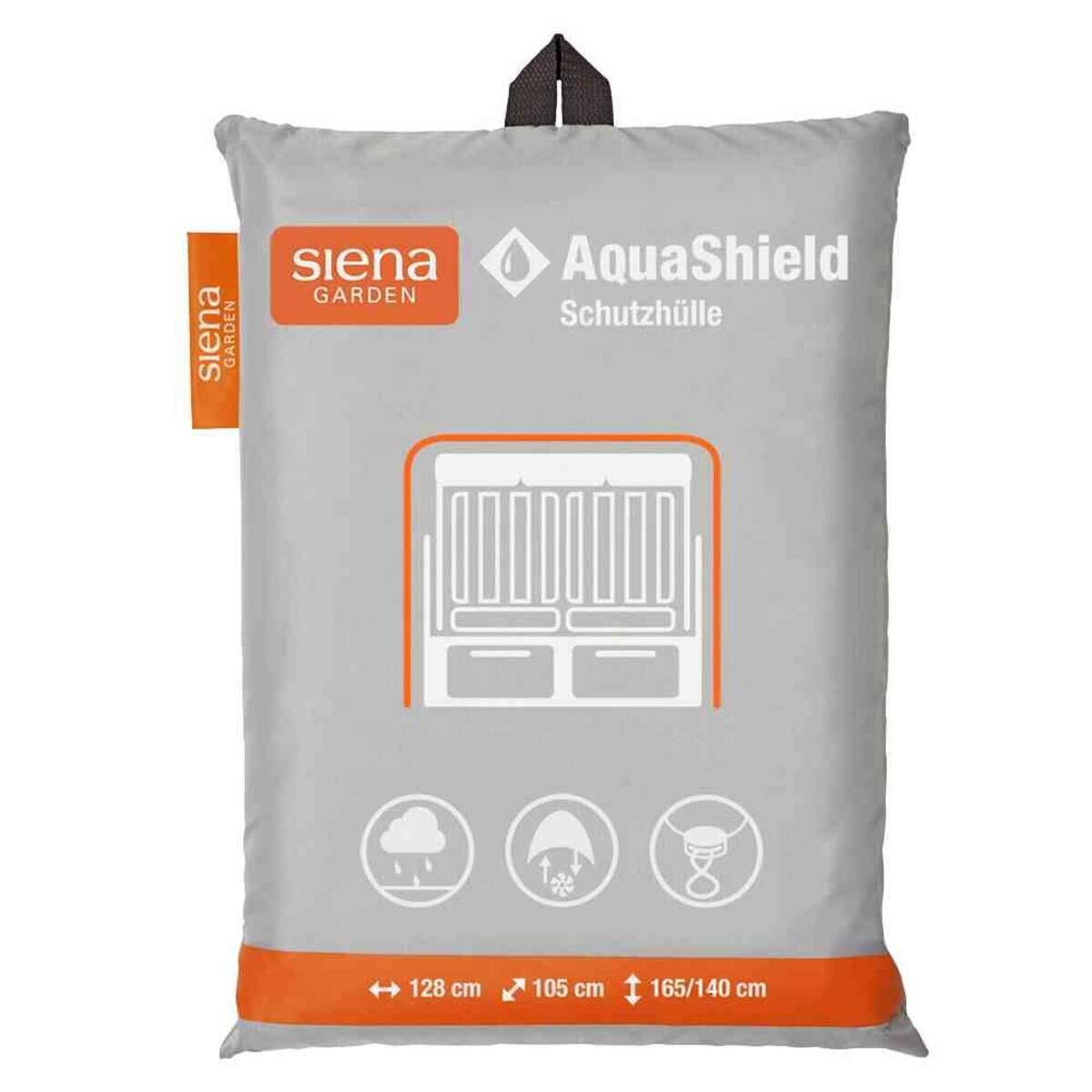 Siena Garden AquaShield Strandkorbhülle 128x105xH165/140 cm hellgrau, 100% Polyester