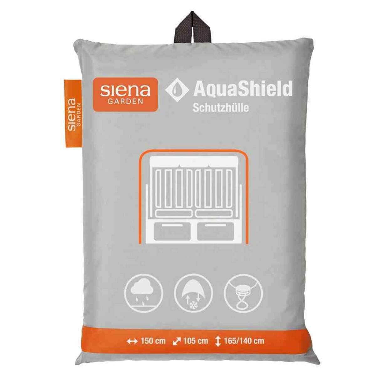 Siena Garden AquaShield Strandkorbhülle 150x105xH165/140 cmhellgrau, 100% Polyester