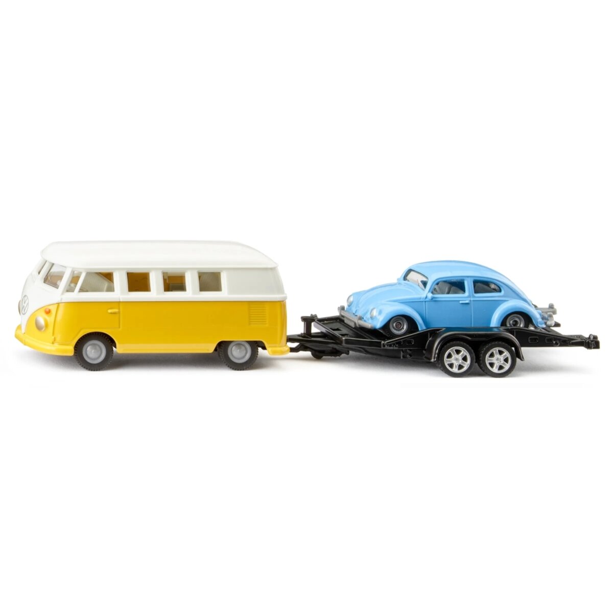 SIKU 2567 VW T1 mit Anhänger und VW Käfer