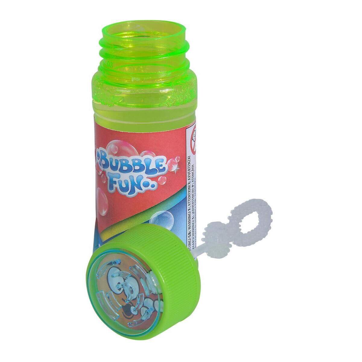 Simba Bubble Fun Seifenblasen Flasche, 60 ml, 1 Stück, 3-fach sortiert