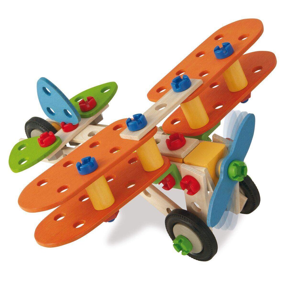 Simba Eichhorn Constructor Doppeldecker Flugzeug